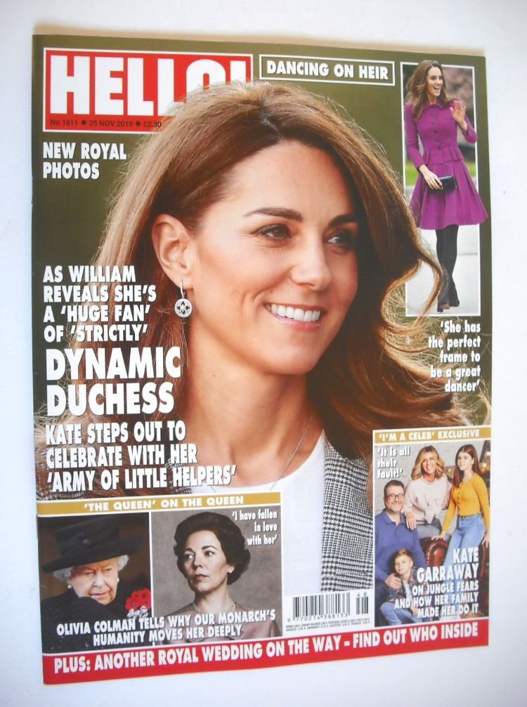 Hello! magazine - Kate Middleton cover (25 November 2019 - Issue 1611)
