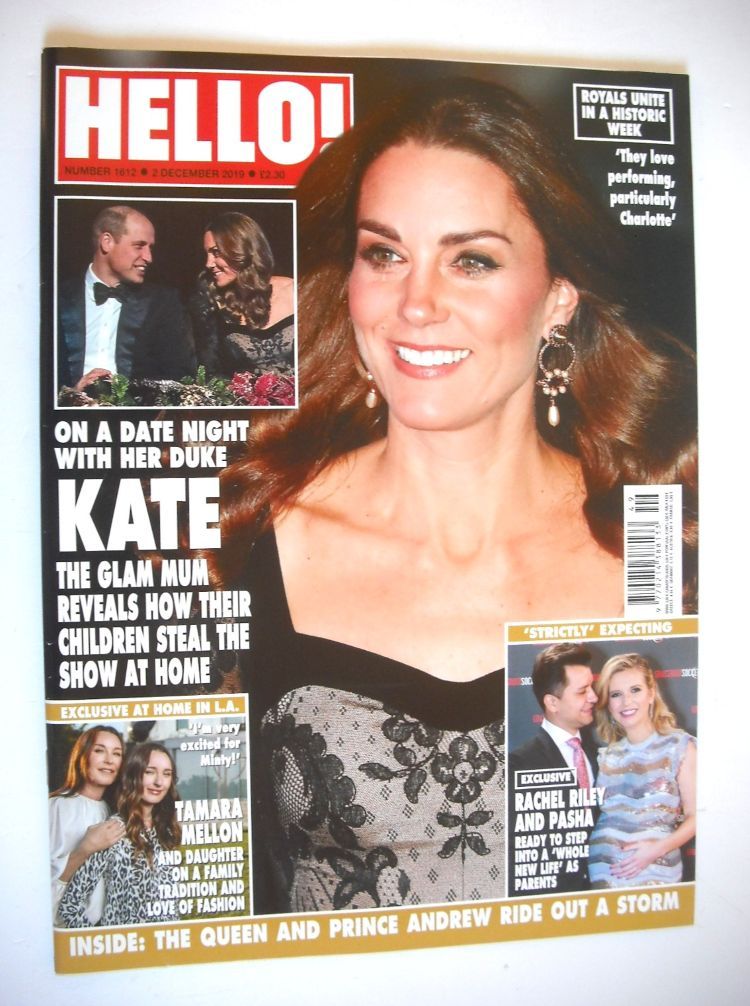 Hello! magazine - Kate Middleton cover (2 December 2019 - Issue 1612)
