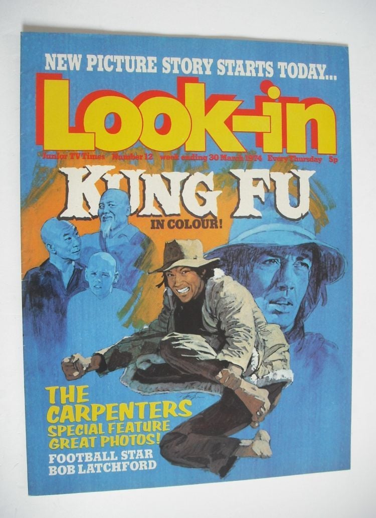 Look In magazine - Kung Fu cover (30 March 1974)