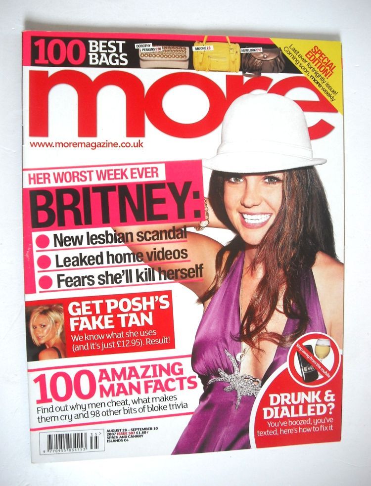 More magazine - Britney Spears cover (28 August - 10 September 2007)