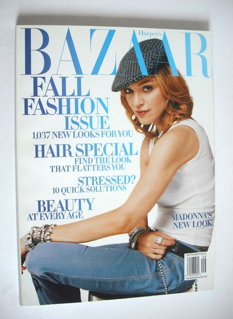 Harper's Bazaar magazine - September 2003 - Madonna cover