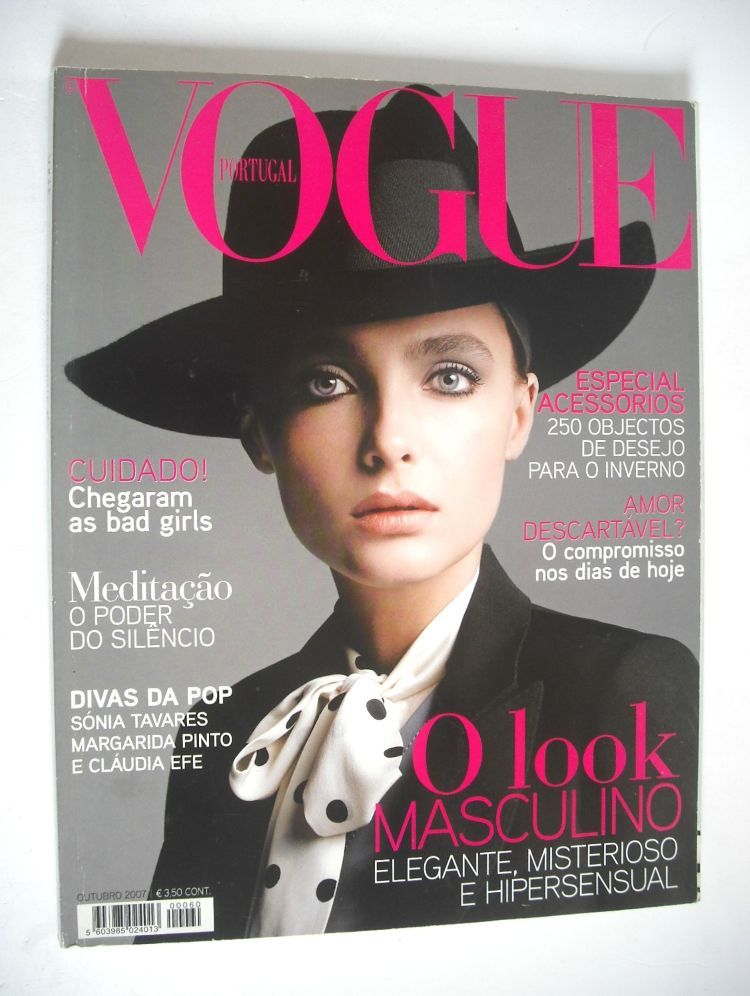 Vogue Portugal magazine - October 2007 - Snejana Onopka cover