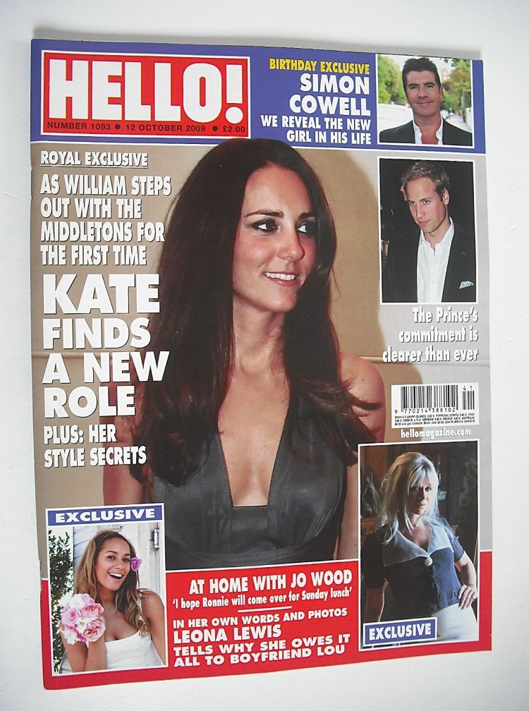 Hello! magazine - Kate Middleton cover (12 October 2009 - Issue 1093)