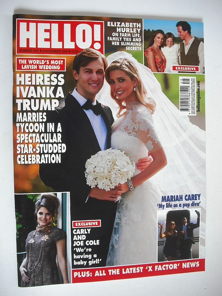 Hello! magazine - Ivanka Trump wedding cover (9 November 2009 - Issue 1097)