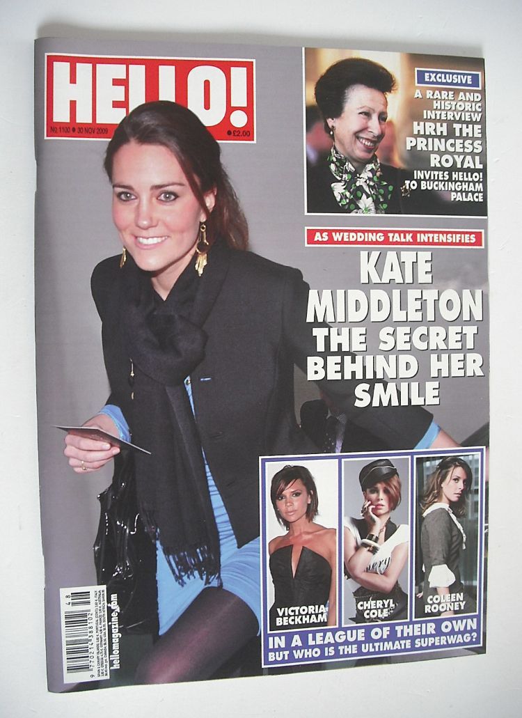 Hello! magazine - Kate Middleton cover (30 November 2009 - Issue 1100)