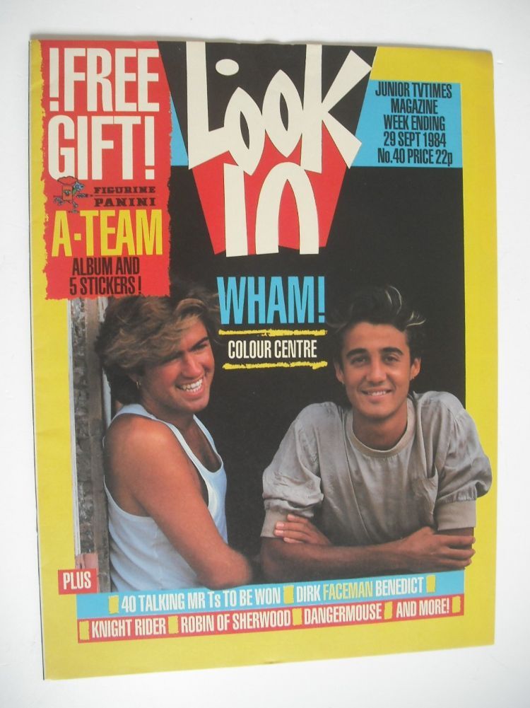 Look In magazine - Wham! cover (29 September 1984)