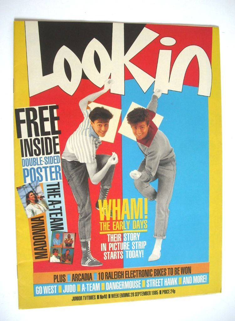 Look In magazine - Wham! cover (28 September 1985)