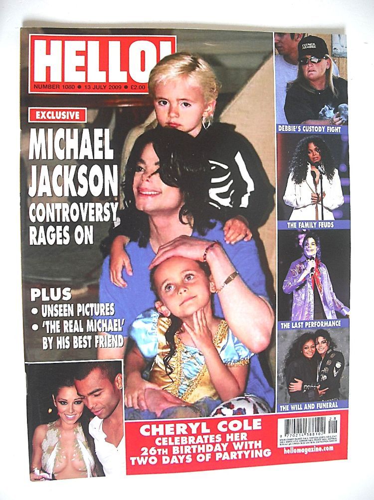 Hello! magazine - Michael Jackson and Prince Michael and Paris cover (13 July 2009 - Issue 1080)