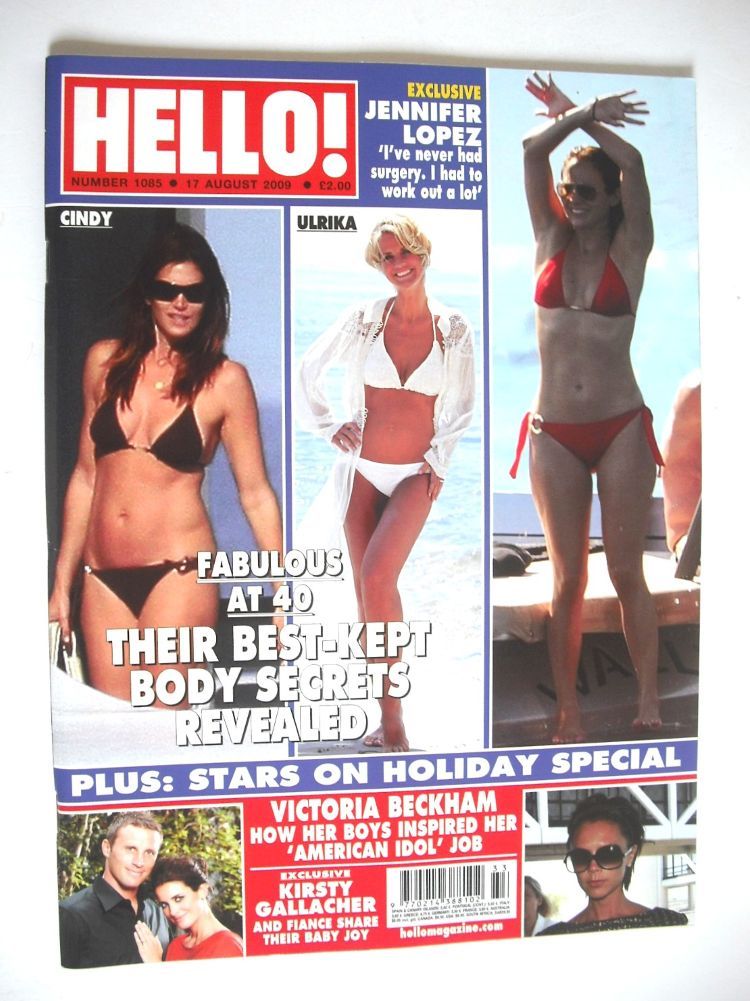 Hello! magazine - Fabulous At 40 cover (17 August 2009 - Issue 1085)
