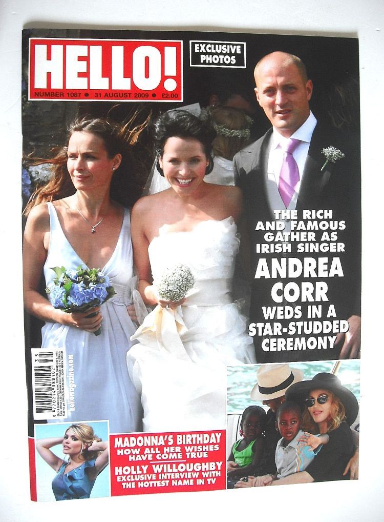 Hello! magazine - Andrea Corr wedding cover (31 August 2009 - Issue 1087)