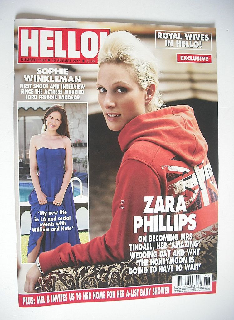 Hello! magazine - Zara Phillips cover (15 August 2011 - Issue 1187)