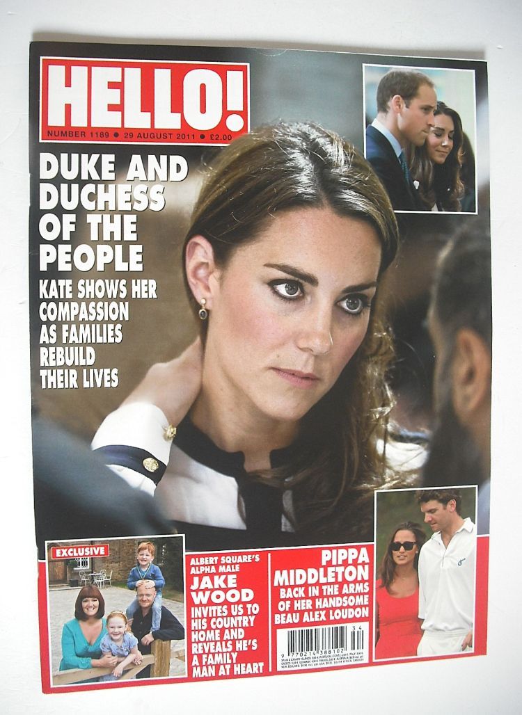 Hello! magazine - Kate Middleton cover (29 August 2011 - Issue 1189)