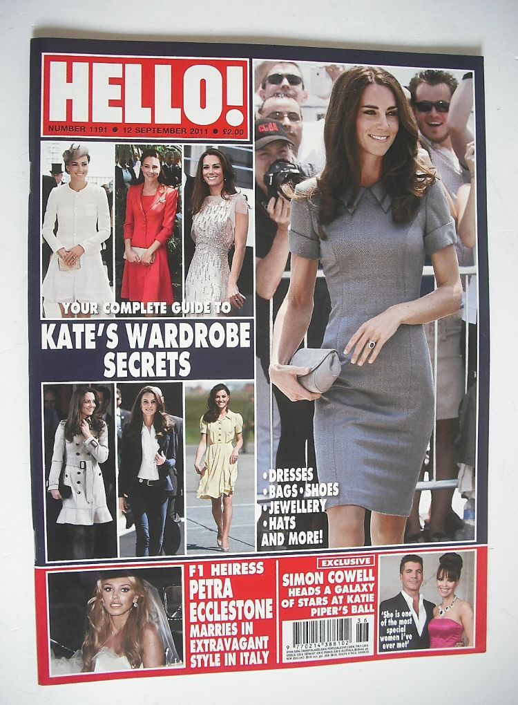 Hello! magazine - Kate Middleton cover (12 September 2011 - Issue 1191)