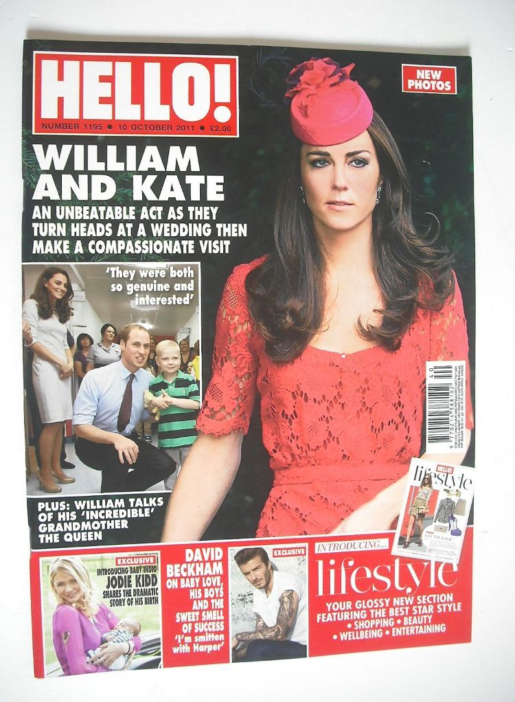 Hello! magazine - Kate Middleton cover (10 October 2011 - Issue 1195)