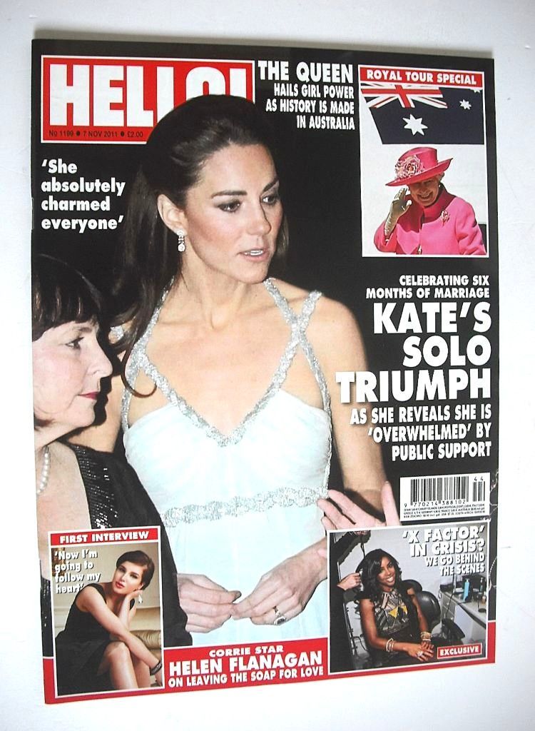 Hello! magazine - Kate Middleton cover (7 November 2011 - Issue 1199)
