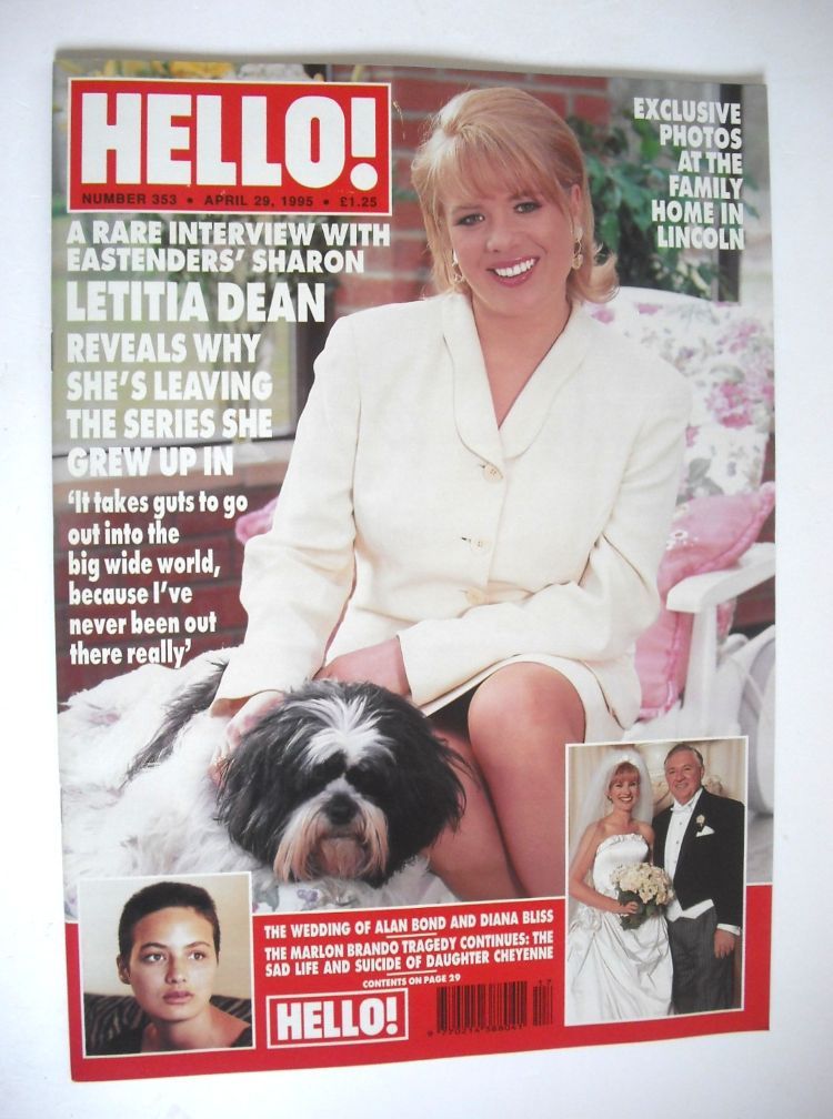 Hello! magazine - Letitia Dean cover (29 April 1995 - Issue 353)