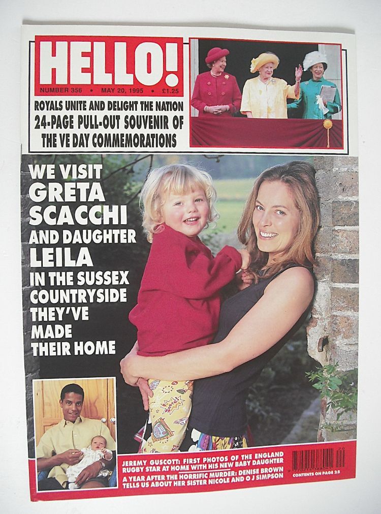 Hello! magazine - Greta Scacchi cover (20 May 1995 - Issue 356)