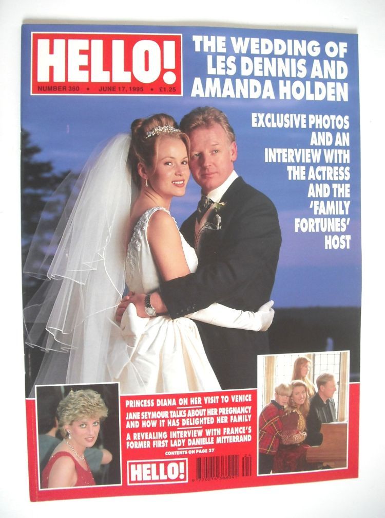 <!--1995-06-17-->Hello! magazine - Les Dennis and Amanda Holden wedding cov