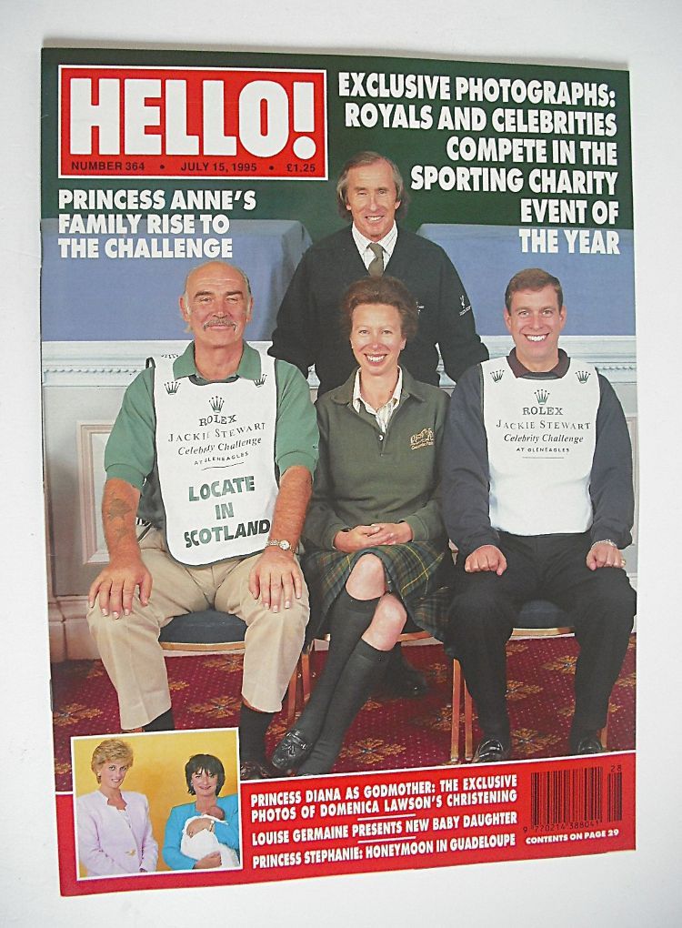Hello! magazine - Royals and celebrities cover (15 July 1995 - Issue 364)