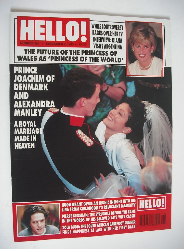 <!--1995-12-02-->Hello! magazine - Prince Joachim and Alexandra Manley wedd