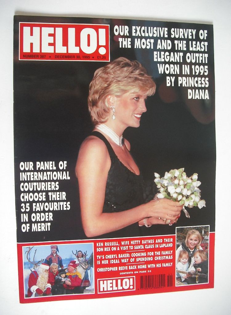 Hello! magazine - Princess Diana cover (30 December 1995 - Issue 387)