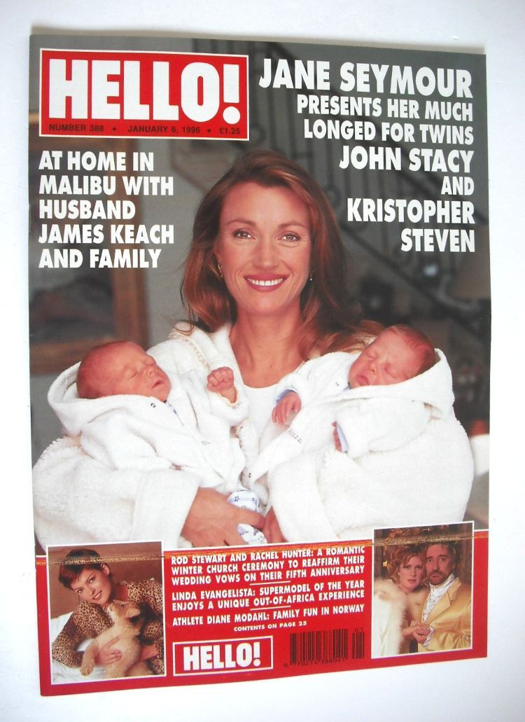 <!--1996-01-06-->Hello! magazine - Jane Seymour cover (6 January 1996 - Iss
