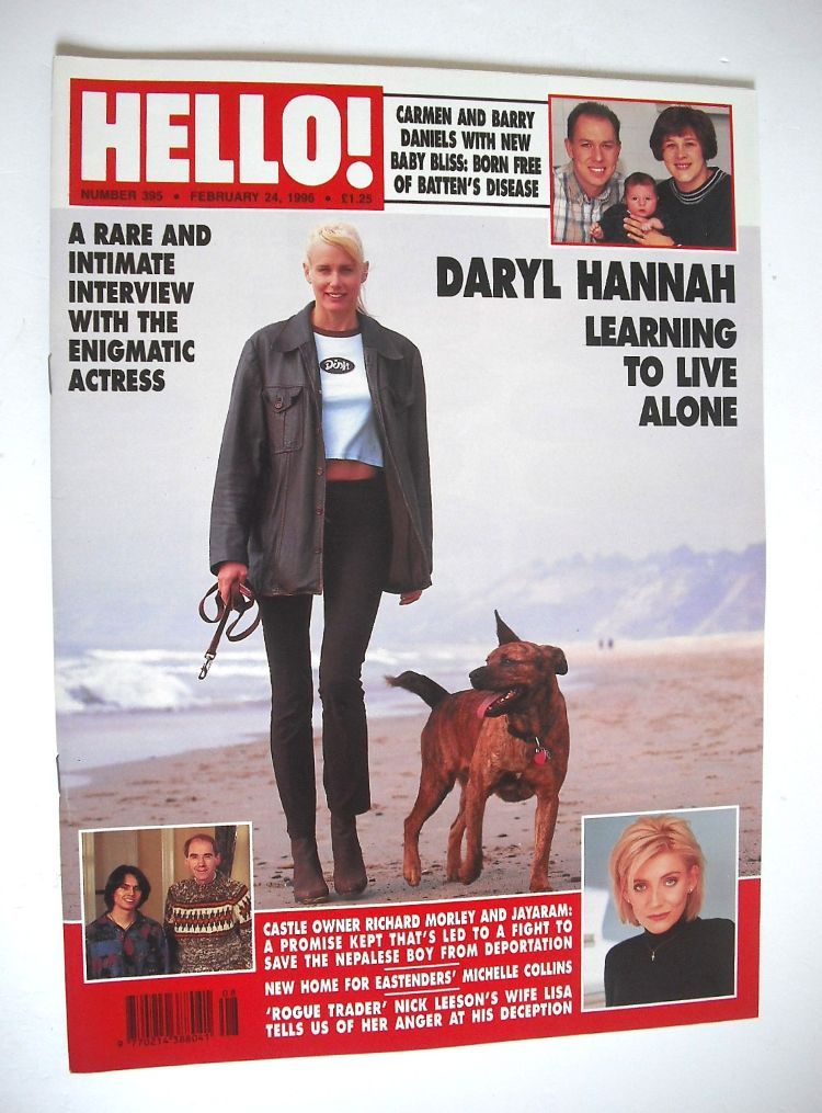 Hello! magazine - Daryl Hannah cover (24 February 1996 - Issue 395)
