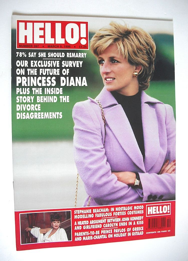 <!--1996-03-09-->Hello! magazine - Princess Diana cover (9 March 1996 - Iss