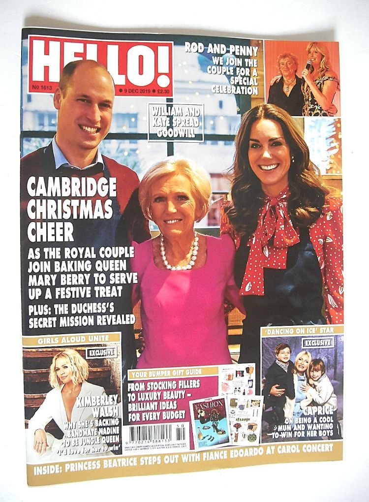 Hello! magazine - Cambridge Christmas Cheer cover (9 December 2019 - Issue 1613)