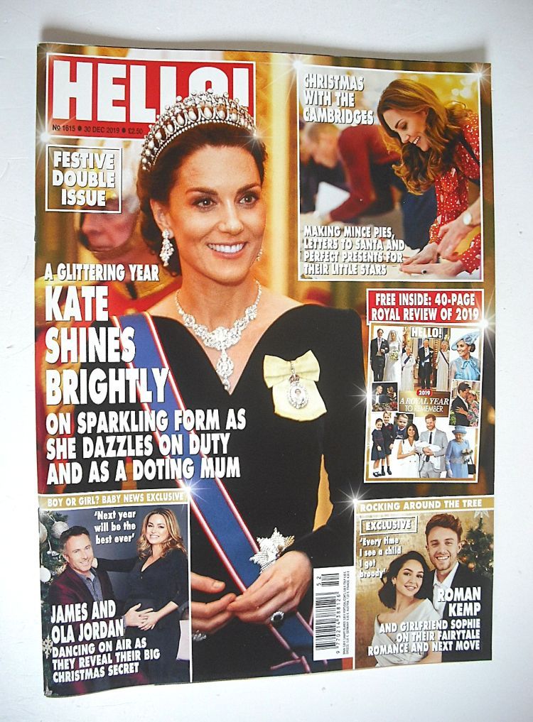 Hello! magazine - Kate Middleton cover (30 December 2019 - Issue 1615)