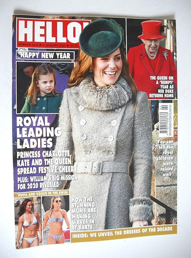 Hello! magazine - Kate Middleton cover (6 January 2020 - Issue 1616)