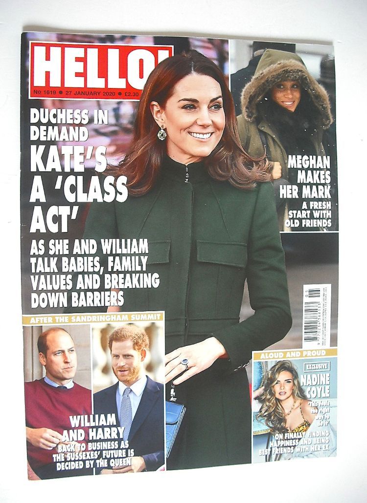 Hello! magazine - Kate Middleton cover (27 January 2020 - Issue 1619)