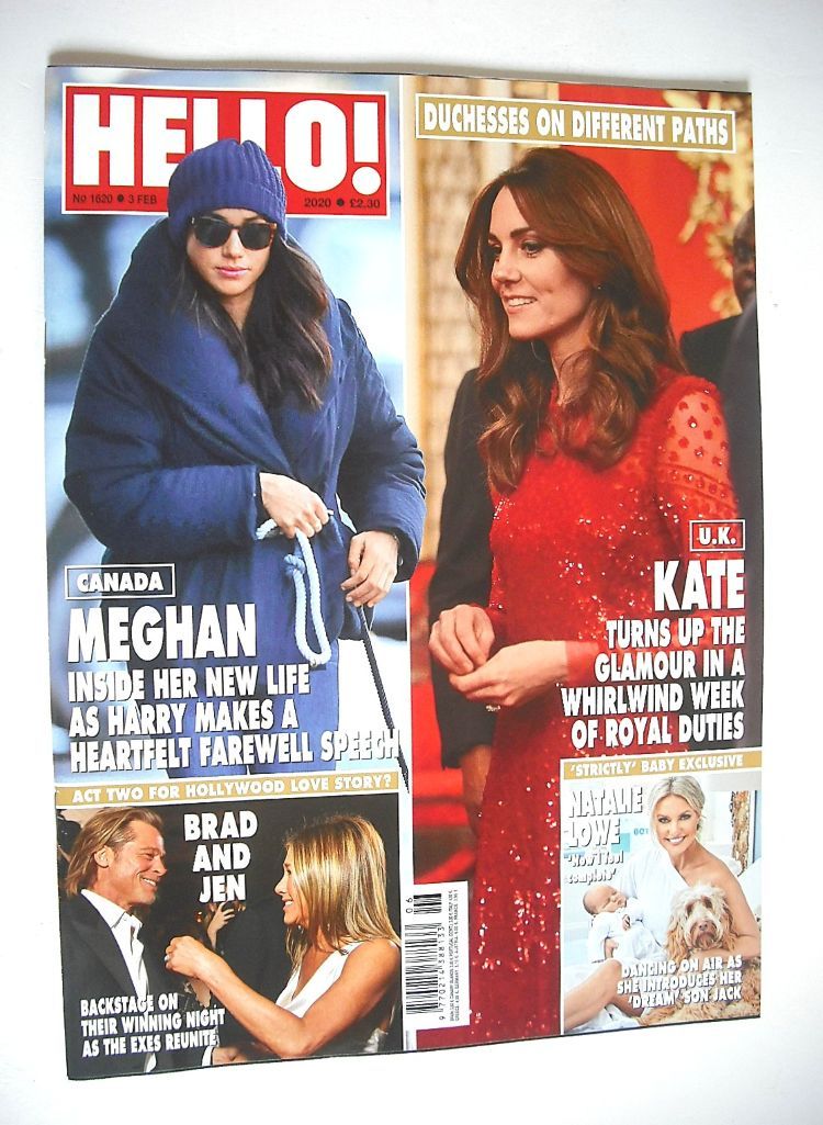 Hello! magazine - Meghan Markle and Kate Middleton cover (3 February 2020 - Issue 1620)