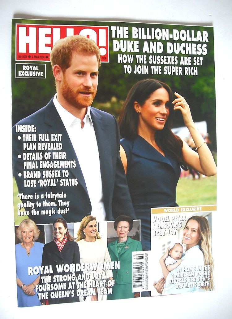 Hello! magazine - Prince Harry and Meghan Markle cover (2 March 2020 - Issue 1624)