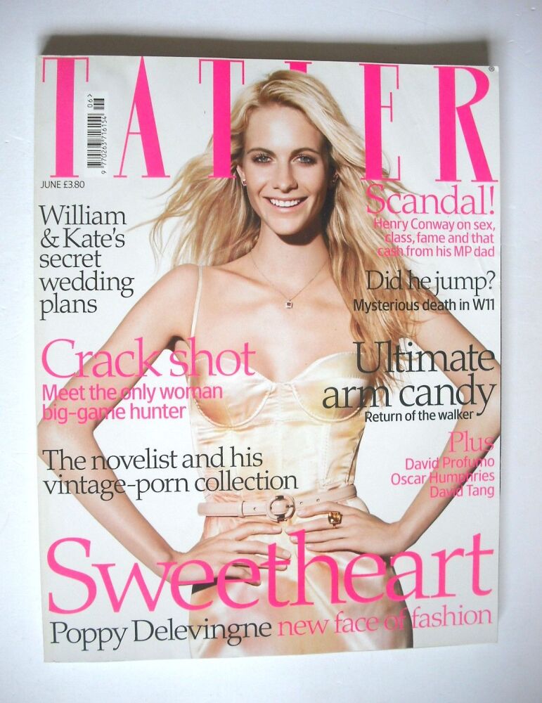 Tatler magazine - June 2008 - Poppy Delevingne cover