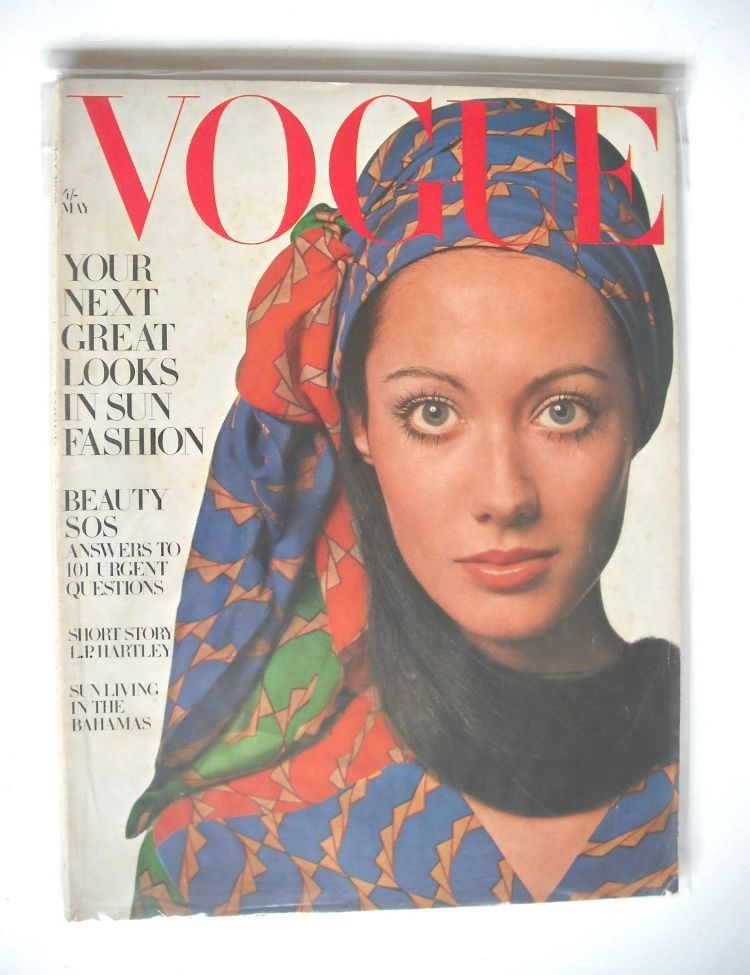 British Vogue magazine - May 1969 - Moyra Swann cover