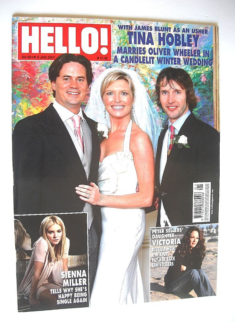 Hello! magazine - Tina Hobley wedding cover (9 January 2007 - Issue 951)