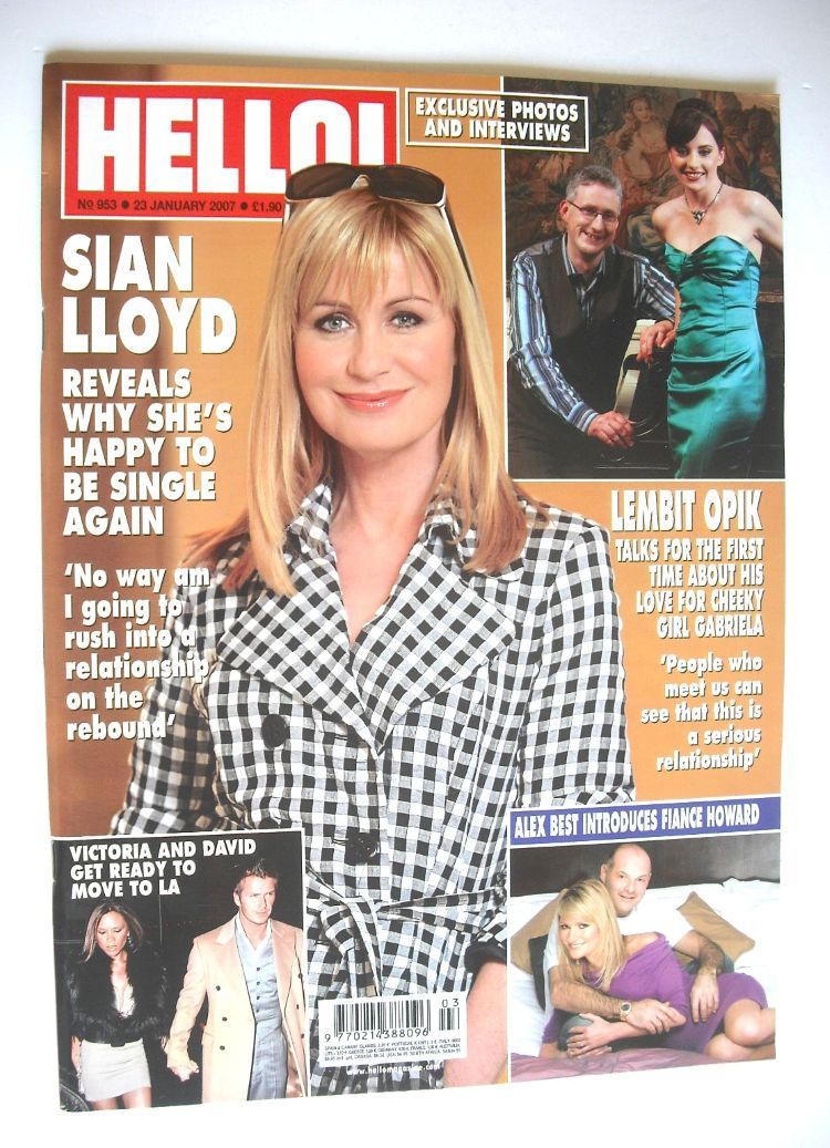 Hello! magazine - Sian Lloyd cover (23 January 2007 - Issue 953)