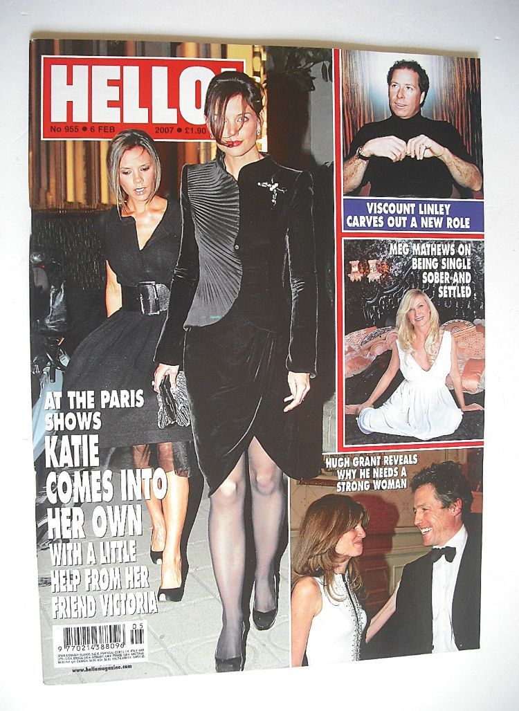 Hello! magazine - Katie Holmes and Victoria Beckham cover (6 February 2007 - Issue 955)