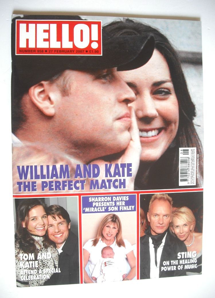 Hello! magazine - Prince William and Kate Middleton cover (27 February 2007 - Issue 958)
