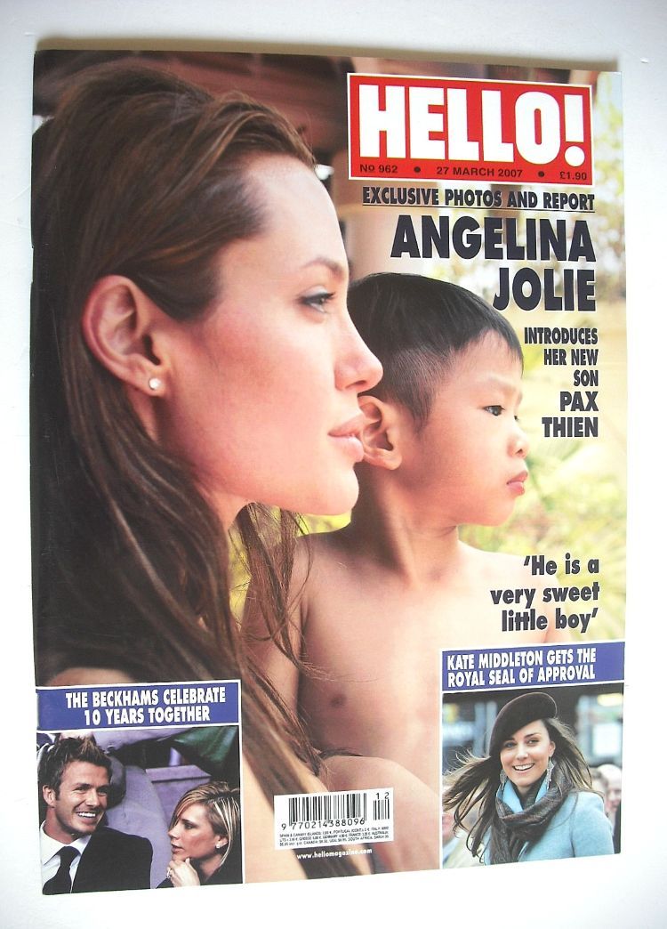 Hello! magazine - Angelina Jolie and Pax Thien cover (27 March 2007 - Issue 962)