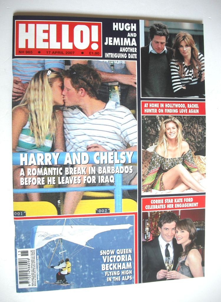 Hello! magazine - Prince Harry and Chelsy Davy cover (17 April 2007 - Issue 965)