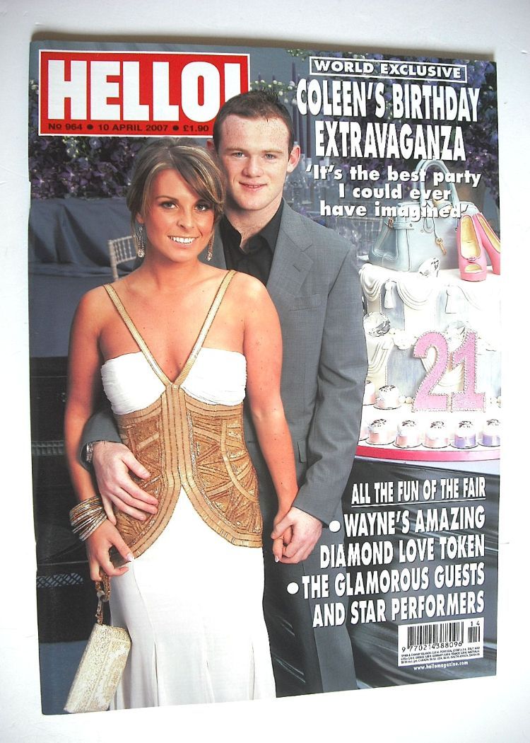 Hello! magazine - Coleen McLoughlin and Wayne Rooney cover (10 April 2007 - Issue 964)