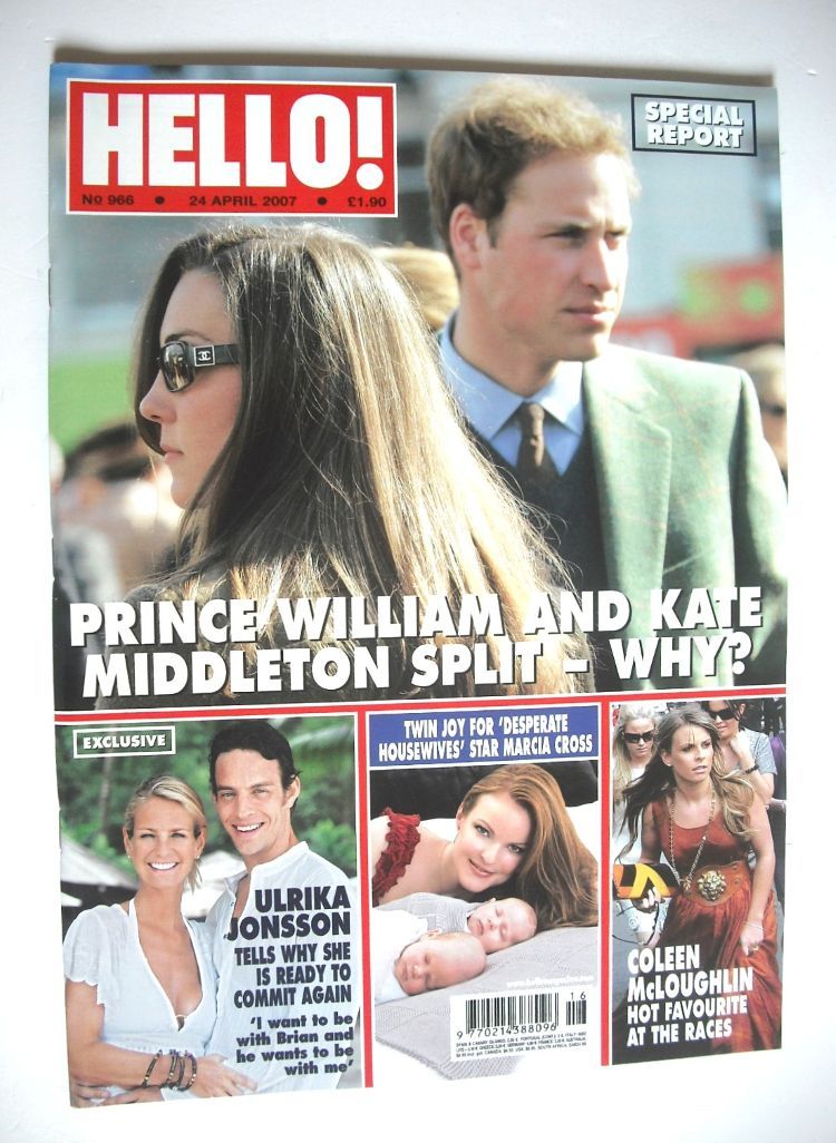 Hello! magazine - Prince William and Kate Middleton cover (24 April 2007 - Issue 966)