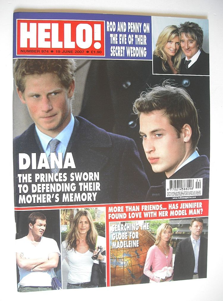 Hello! magazine - Prince William and Prince Harry cover (19 June 2007 - Issue 974)
