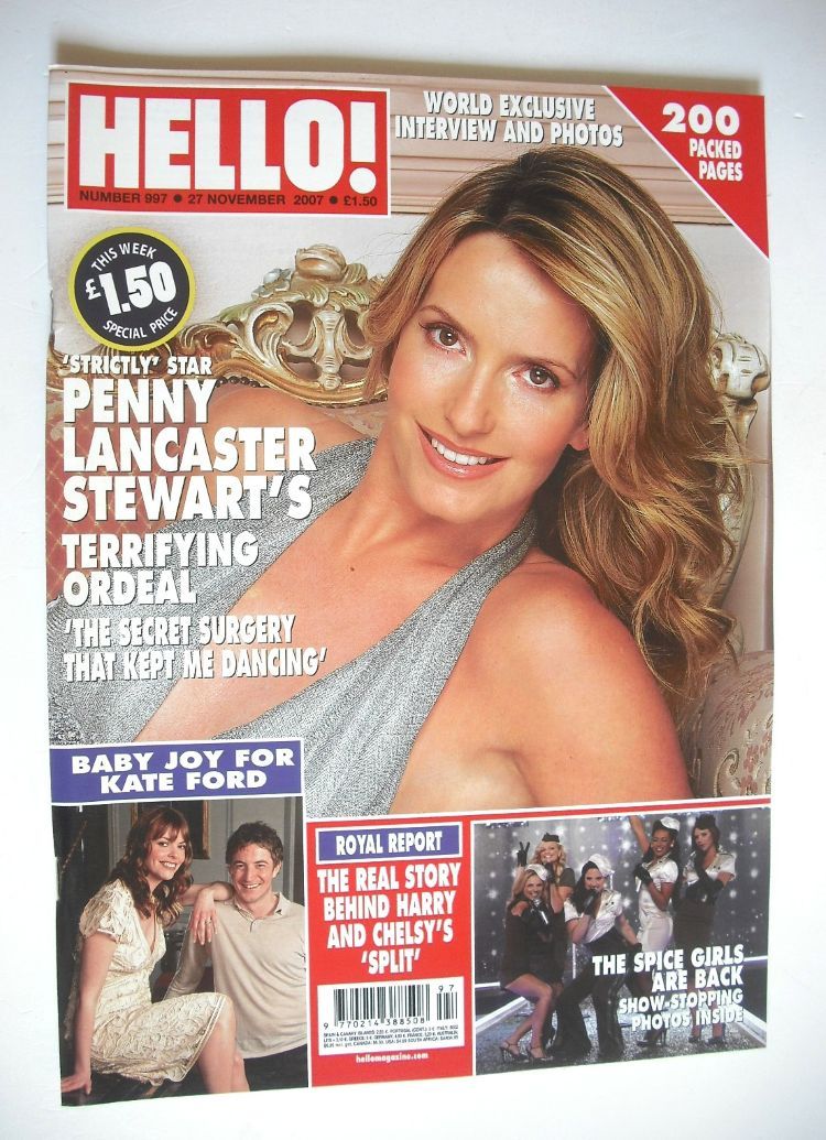 Hello! magazine - Penny Lancaster Stewart cover (27 November 2007 - Issue 997)