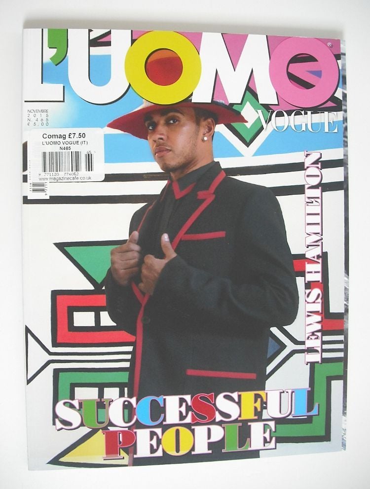 L'Uomo Vogue magazine - November 2015 - Lewis Hamilton cover