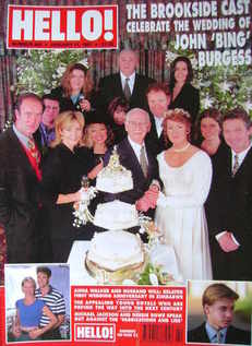 Hello! magazine - John 'Bing' Burgess Wedding cover (11 January 1997 - Issue 440)