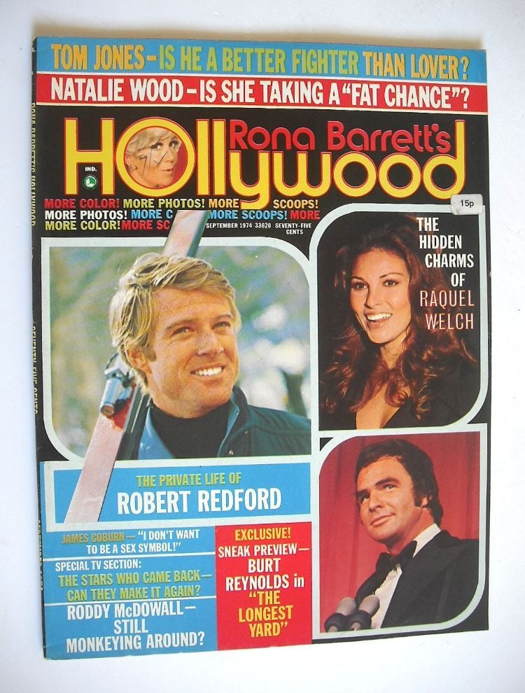 Rona Barrett's Hollywood magazine - Robert Redford cover (September 1974)