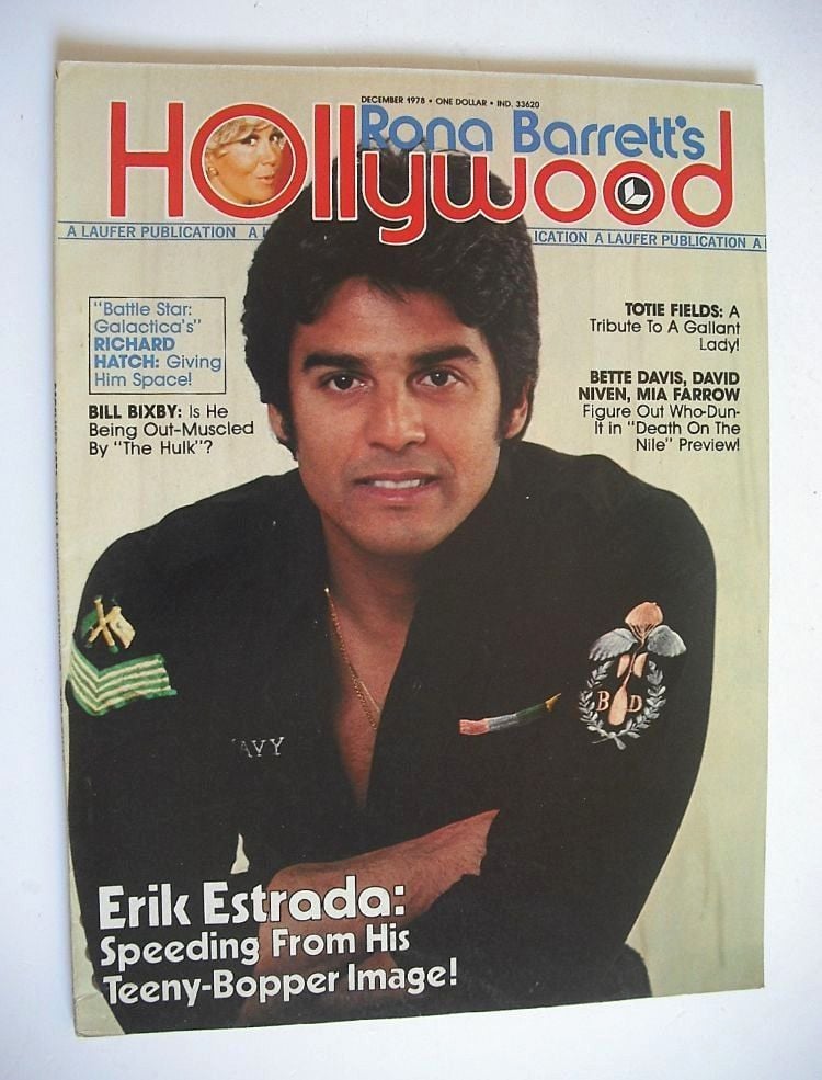 Rona Barrett's Hollywood magazine - Erik Estrada cover (December 1978)